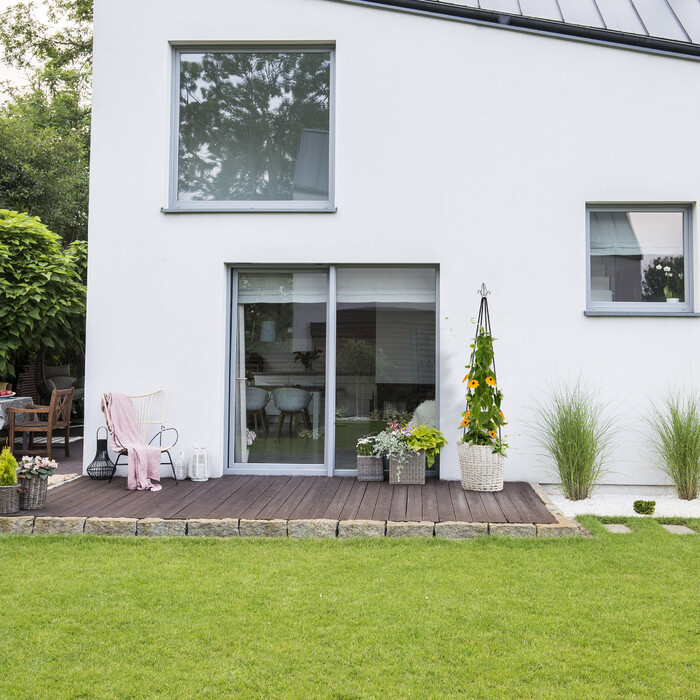 Relaxdays Eckige Rankhilfe schwarz