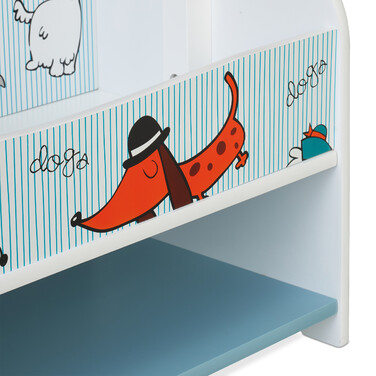 Relaxdays Kleiderständer für Kinder Hunde-Motiv