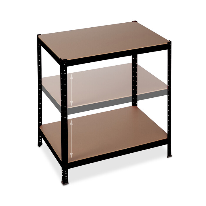 Relaxdays Schwerlastregal 1325kg Schwarz