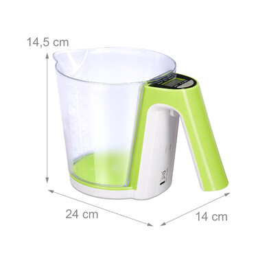 Relaxdays Messbecher mit digitaler Waage