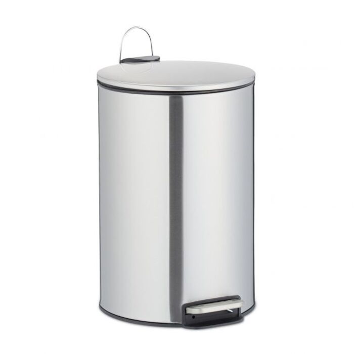 Relaxdays Edelstahl Treteimer 12 Liter