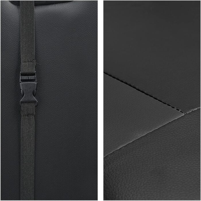 Relaxdays Gaming Stuhl, Racing Look, drehbar, höhenverstellbar, Kopf-& Lendenkissen, HxBxT: 133x68x60 cm, (Schwarz)