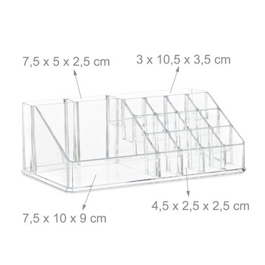 Relaxdays Make Up Organizer mit 8 Schubladen