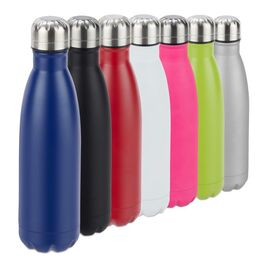 Relaxdays Trinkflasche Edelstahl