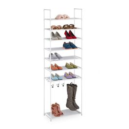 Relaxdays Schuhregal mit 8 Ebenen