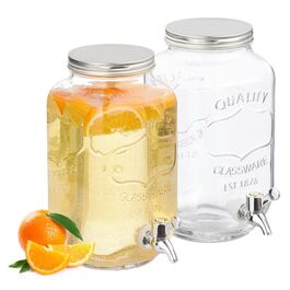 Relaxdays 3,5 Liter Getränkespender im 2er Set
