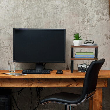 Relaxdays 2-tlg. Tischregal Set Industrial Design