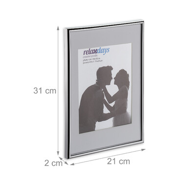 Relaxdays Bilderrahmen 2er Set 20x30 cm