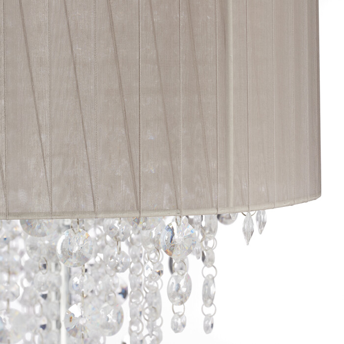 Relaxdays Stehlampe Organza Kristall