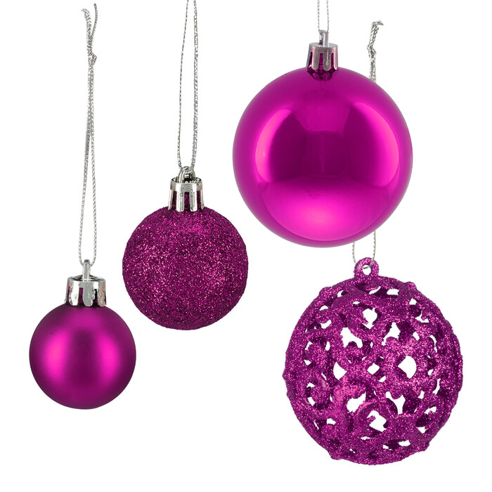 Relaxdays Weihnachtskugeln im 50er Set