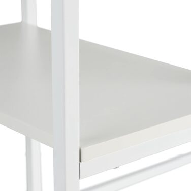 Relaxdays Schreibtisch neigbar, 3 Ablagen, mehrere Winkel, Computer- & Arbeitstisch, HxBxT: 75 x 110 x 55 cm, Weiß