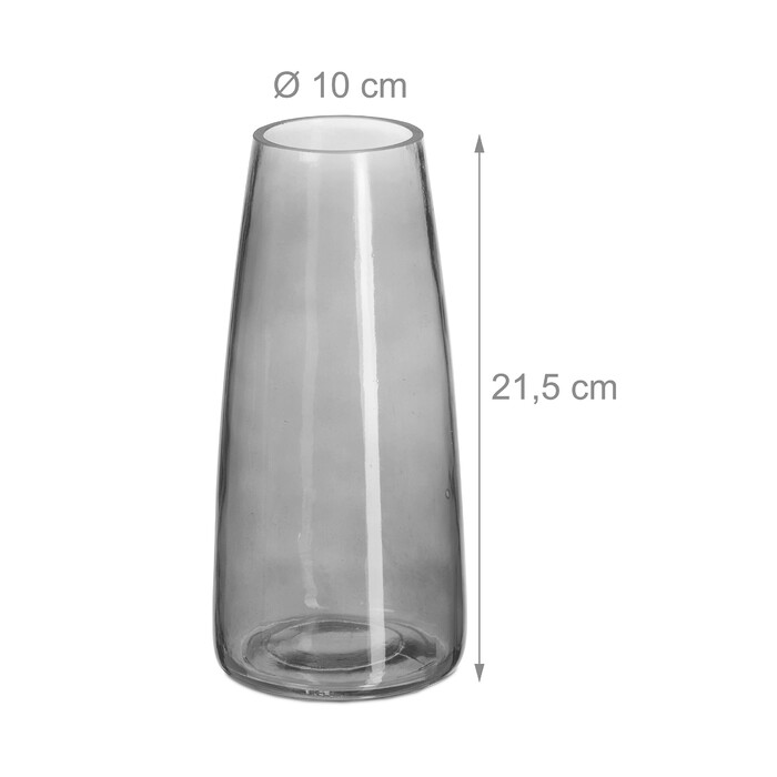 Relaxdays Vase aus Glas