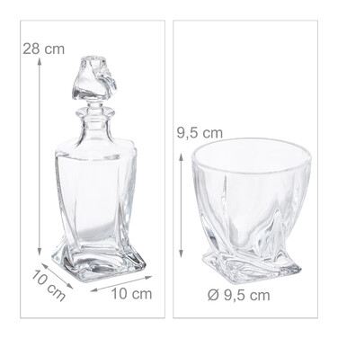 Relaxdays Whisky Set 5-teilig