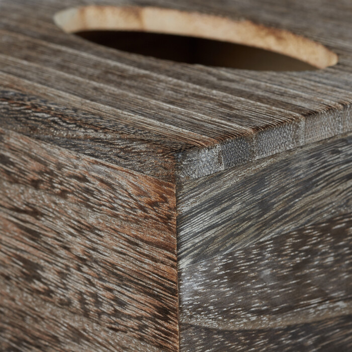 Relaxdays Tücherbox Würfel Shabby