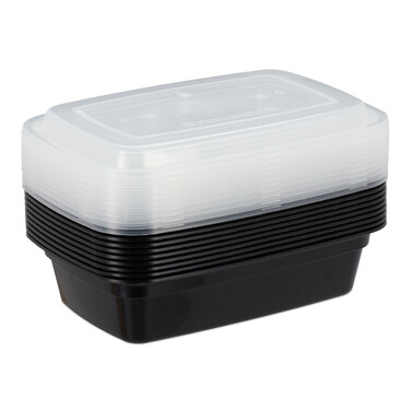 Relaxdays 10er Set Meal Prep Boxen 1 Fach