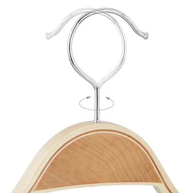 Relaxdays Kleiderbügel Holz 16er Set