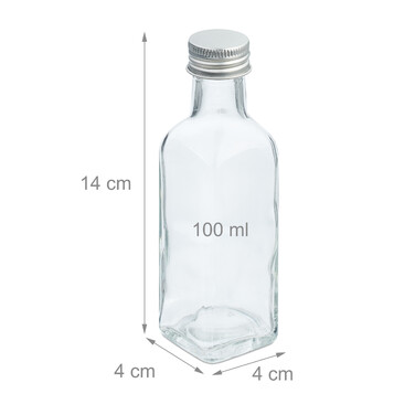 Relaxdays Kleine Flaschen im Set 100 ml