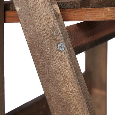 Relaxdays Blumentreppe Holz dunkelbraun
