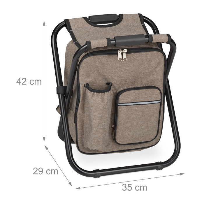 Relaxdays Klappbarer Campinghocker mit Tasche