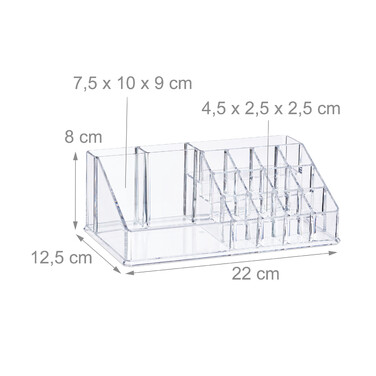 Relaxdays Kosmetikorganizer Acryl