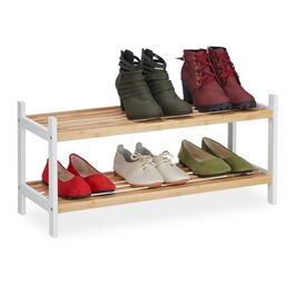 Relaxdays Schuhregal mit 2 Ebenen