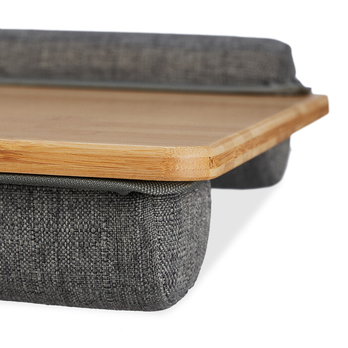 Relaxdays Laptopkissen mit 2 Halterungen