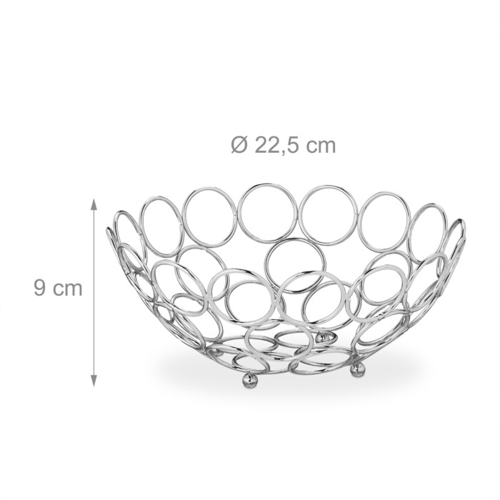 Relaxdays Obstschale in modernem Design