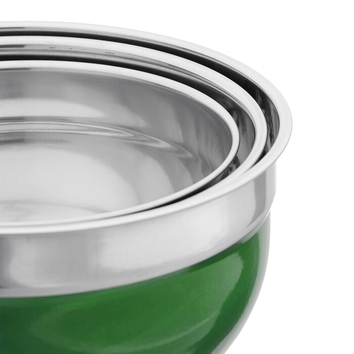 Relaxdays Schüssel Set mit Deckel 3-teilig