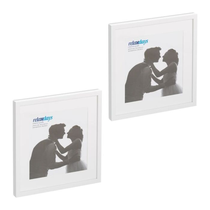 Relaxdays Bilderrahmen 38,5 x 38,5 cm 2er Set