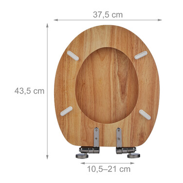 Relaxdays Toilettendeckel mit Absenkautomatik