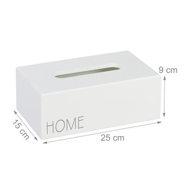 Relaxdays Taschentuchbox 'Home'