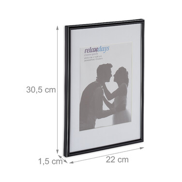 Relaxdays Bilderrahmen A4 8er Set