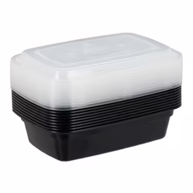 Relaxdays 10er Set Meal Prep Boxen 1 Fach