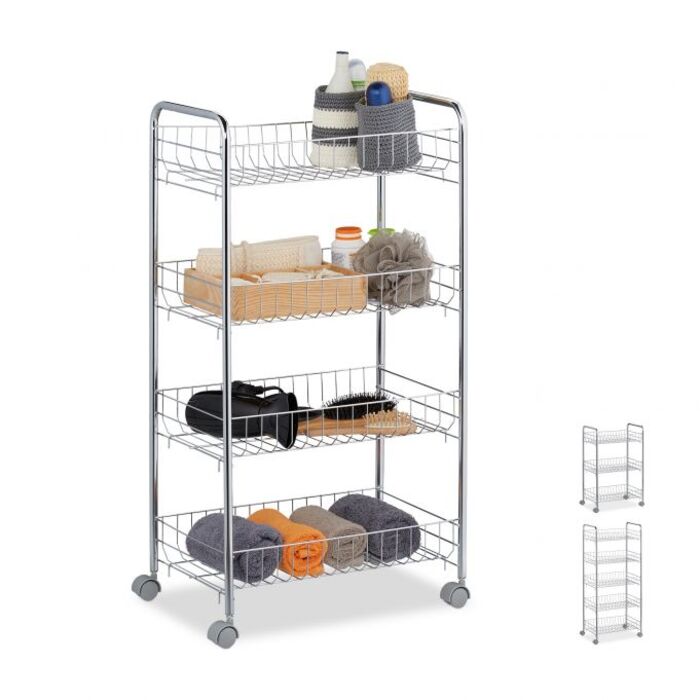 Relaxdays Rollregal aus Metall