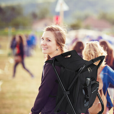 Relaxdays Klappbarer Campinghocker mit Tasche