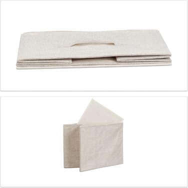 Relaxdays Regalsystem, 5 Schubladen, Metall & Holz, 77,5x83x29 cm, beige, Design F