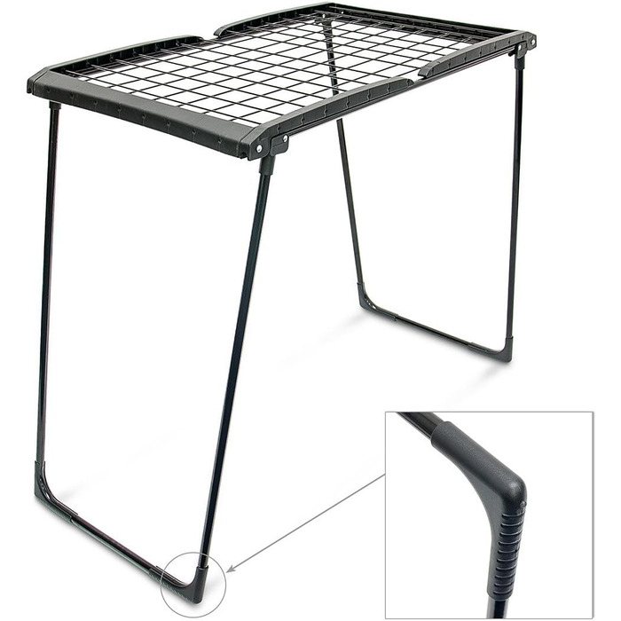 Relaxdays Standtrockner H x B x T: ca. 104 x 169 x 54,5 cm wetterfester Wäschetrockner klappbar mit Wäscheleinen und einer Trockenlänge von 13 m für Wäsche, Kleidung, Textilien etc, schwarz