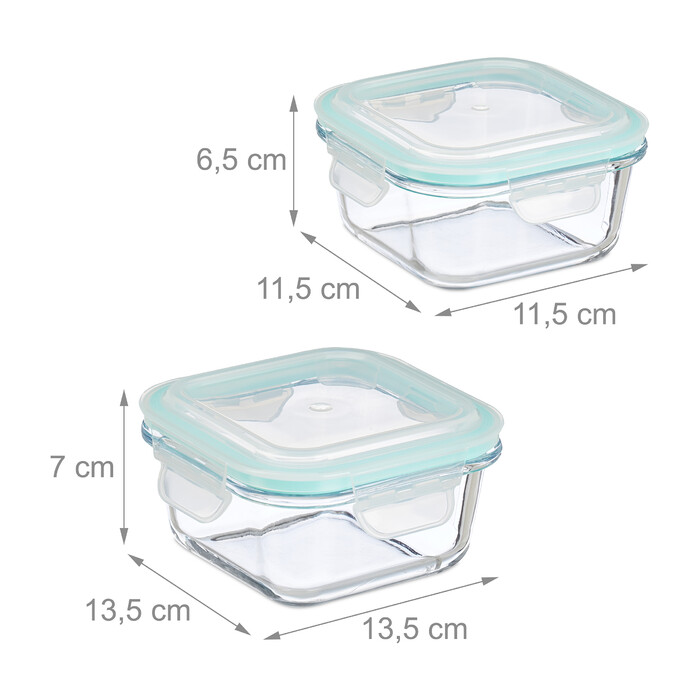 Relaxdays Frischhaltedose 12er Set