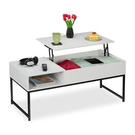 Relaxdays Aufklappbarer Couchtisch