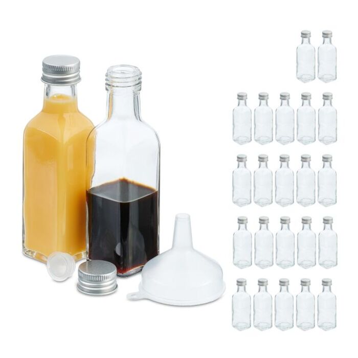 Relaxdays Kleine Flaschen im Set 100 ml