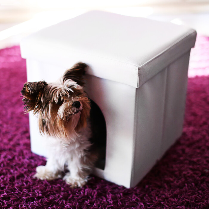 Relaxdays Hundebox Sitzhocker