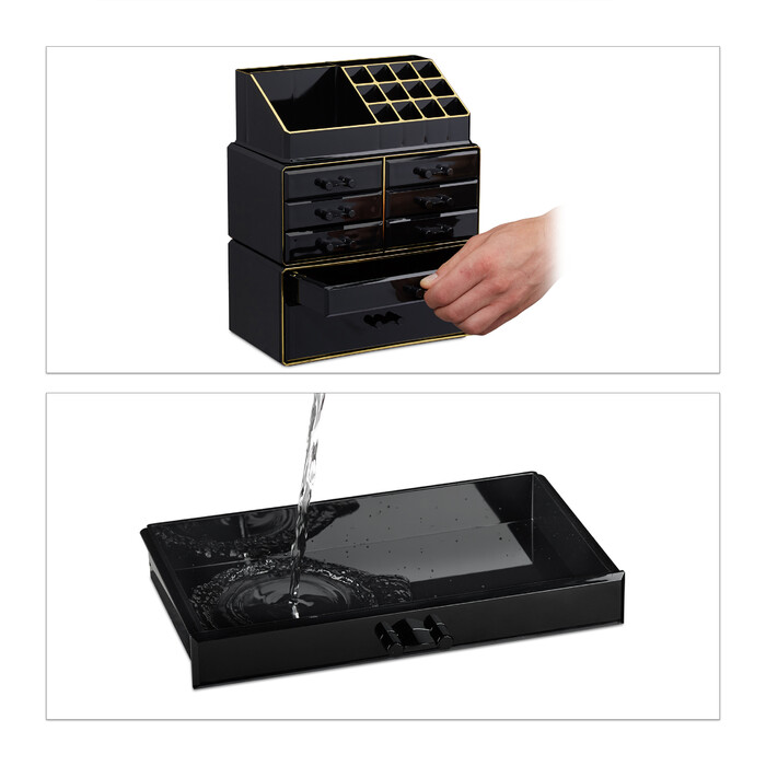 Relaxdays Make Up Organizer mit 8 Schubladen