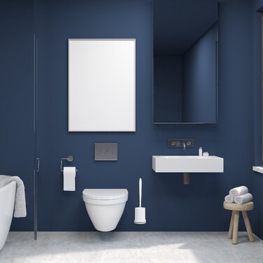Relaxdays Toilettenbürste mit Wandhalterung