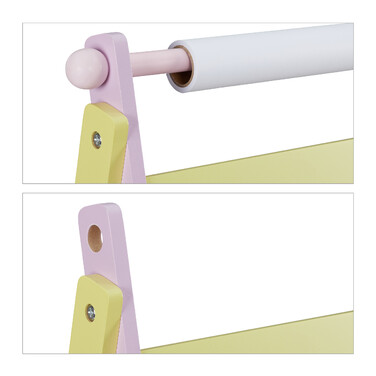Relaxdays Kindertafel mit Papierrolle