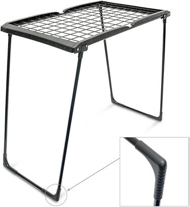 Relaxdays Standtrockner H x B x T: ca. 104 x 169 x 54,5 cm wetterfester Wäschetrockner klappbar mit Wäscheleinen und einer Trockenlänge von 13 m für Wäsche, Kleidung, Textilien etc, schwarz