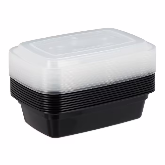 Relaxdays 10er Set Meal Prep Boxen 1 Fach