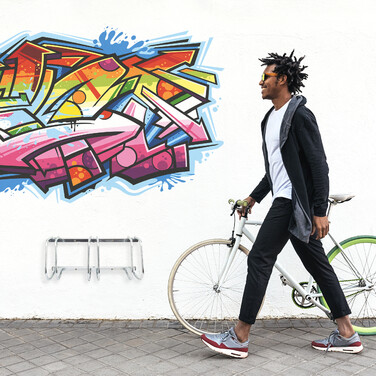 Relaxdays Fahrradständer 3 Fahrräder Stahl