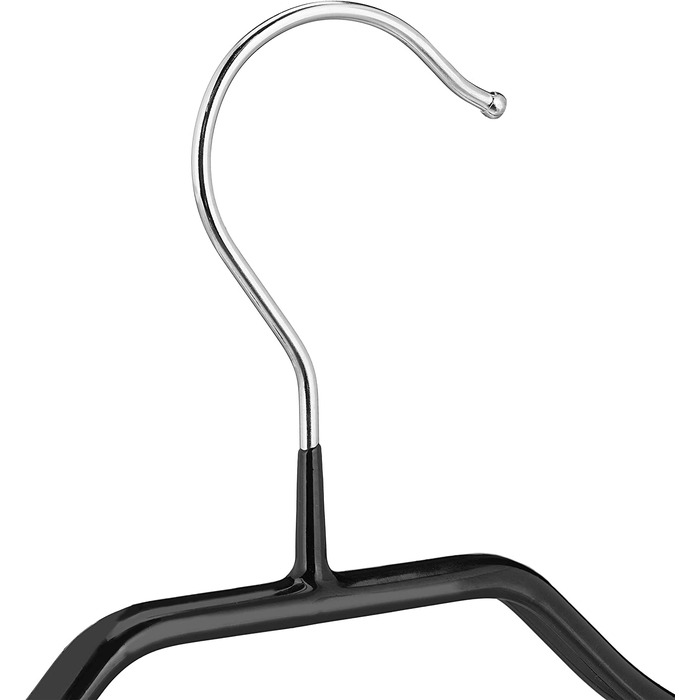 Relaxdays Kleiderbügel für Anzüge, 10er Set, gummiert, Metall, rutschfest, platzsparend, 44 cm, PVC-beschichtet