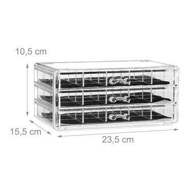 Relaxdays Make up Organizer mit Schubladen