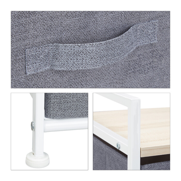 Relaxdays Regalsystem verschiedene Varianten grau